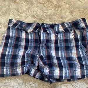 NO BOUNDARIES KIDS plaid blue shorts size 7 GREAT CONDITION